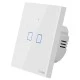 Διακόπτης SONOFF smart ΤΧ-T2EU2C αφής διπλός για απομακρυσμένο φωτισμό χώρου μέσω smartphone
