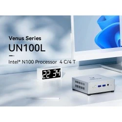 Mini PC Minisforum UN100L, Intel N100, 16GB RAM, 512GB SSD, Windows 11 Pro