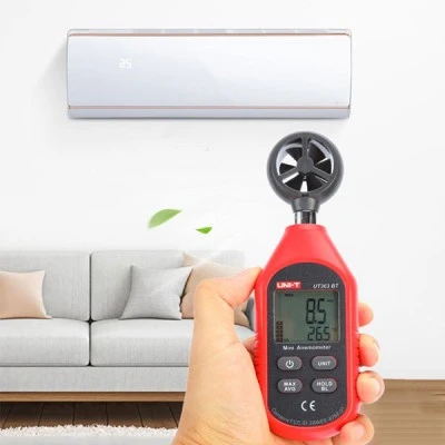 Ανεμόμετρο mini ψηφιακό UNI-T UT363BT 0-30m/s με δυνατότητα μεταφοράς δεδομένων μέσω Bluetooth