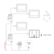Έγχρωμο TFT monitor 7" ART-DF7D-WS με πλήκτρα αφής