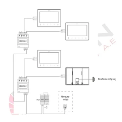 Έγχρωμο TFT Monitor 4.3" DF4-BS με 6 πλήκτρα αφής & ανάλυση 380x272 pixels