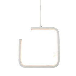 Κρεμαστό φωτιστικό οροφής LED EUCLID1 8W 3000k θερμό λευκό φως 780lm μεταλλικό λευκό