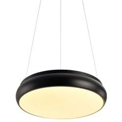 Κρεμαστό LED φωτιστικό 32W θερμό φως 3000k 2560lm 3000K μαύρο μεταλλικό IP20 D40xh140cm Κρεμαστό LED φωτιστικό 32W θερμό φως 3000k 2560lm 3000K μαύρο μεταλλικό IP20 D40xh140cm