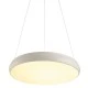 Κρεμαστό φωτιστικό LED 54W θερμό φως 3000k 4320lm D60xh135cm λευκό μεταλλικό IP20
