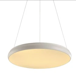 Κρεμαστό φωτιστικό LED 70W θερμό φως 3000k 5600lm D80xh130cm μεταλλικό λευκό IP20