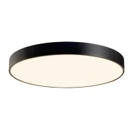 Πλαφονιέρα οροφής LED OPTIMUS 100W θερμό φως 3000k 8000lm μαύρο μεταλλικό D100xh10cm