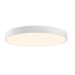 Led φωτιστικό οροφής OPTIMUS 100W θερμό φως 3000k 8000lm λευκό μεταλλικό D100xh10cm