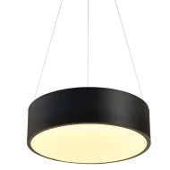 LED κρεμαστό φωτιστικό 32W θερμό φως 3000k 2560lm μαύρο μεταλλικό D35xh140cm IP20