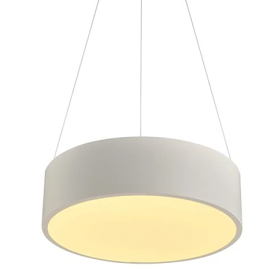 Κρεμαστό φωτιστικό LED 32W θερμό φως 3000k 2560lm D35xh140cm λευκό μεταλλικό