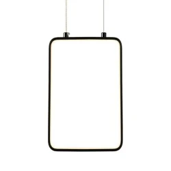 Κρεμαστό φωτιστικό οροφής LED SYMETRIA 11W 3000k θερμό φως 1044lm μαύρο μεταλλικό 18x11xh136cm