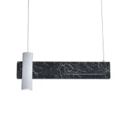 Κρεμαστό φωτιστικό οροφής LED LINEA 12W θερμό λευκό φως 3000k 960lm 60x7xh120cm μεταλλικό