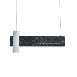 Κρεμαστό φωτιστικό οροφής LED LINEA 12W θερμό λευκό φως 3000k 960lm 60x7xh120cm μεταλλικό