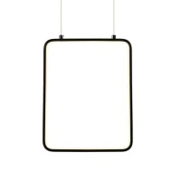 Φωτιστικό οροφής κρεμαστό LED SYMETRIA 15W 3000k θερμό λευκό φως 1390lm μαύρο μεταλλικό