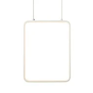 Φωτιστικό οροφής κρεμαστό LED SYMETRIA 15W θερμό λευκό φως 3000k 1390lm λευκό μεταλλικό