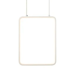 Φωτιστικό οροφής κρεμαστό LED SYMETRIA 15W θερμό λευκό φως 3000k 1390lm λευκό μεταλλικό