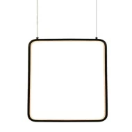 Φωτιστικό οροφής κρεμαστό LED SYMETRIA 14W 3000k θερμό λευκό φως 1330lm μαύρο μεταλλικό