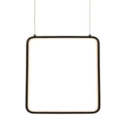 Φωτιστικό οροφής κρεμαστό LED SYMETRIA 14W 3000k θερμό λευκό φως 1330lm μαύρο μεταλλικό