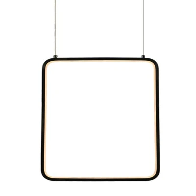 Φωτιστικό οροφής κρεμαστό LED SYMETRIA 14W 3000k θερμό λευκό φως 1330lm μαύρο μεταλλικό