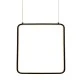 Φωτιστικό οροφής κρεμαστό LED SYMETRIA 14W 3000k θερμό λευκό φως 1330lm μαύρο μεταλλικό