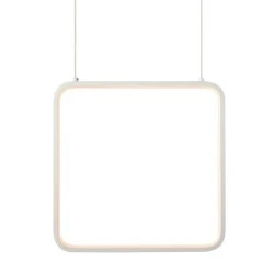 Κρεμαστό φωτιστικό οροφής LED SYMETRIA 14W 3000k θερμό λευκό φως 1330lm λευκό μεταλλικό