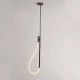 Φωτιστικό κρεμαστό Led Malpo 12W θερμό χρώμα φωτός 536lm μαύρο μεταλλικό με σιλικόνη  L18.5xH150cm