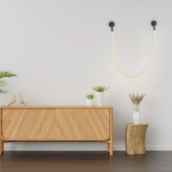 Φωτιστικό Led επίτοιχο Malpo 16W θερμό χρώμα φωτός μαύρο 980lm  μεταλλικό με σιλικόνη D4xH160