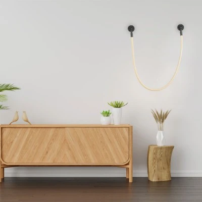 Φωτιστικό Led επίτοιχο Malpo 16W θερμό χρώμα φωτός μαύρο 980lm  μεταλλικό με σιλικόνη D4xH160