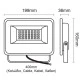 Προβολέας LED SMD FLOOD LUMINAIRE 50W 230V AC θερμό φως 3000k 5000Lm εξωτερικού χώρου IP66