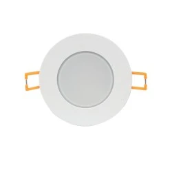 Led σποτ στρόγγυλο λευκό 8W 230V AC ενδιάμεσο φως 4000k 650lm δέσμης 120° στεγανό IP65