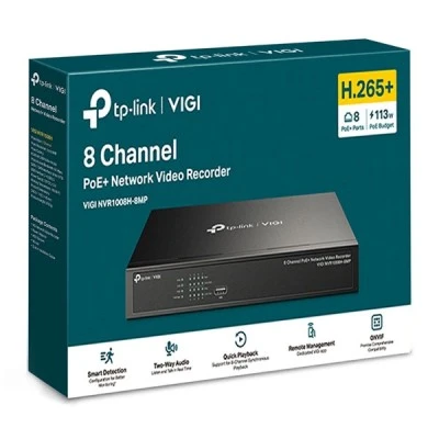Καταγραφικό  TP-LINK NVR VIGI NVR1008H-8MP με ανάλυση 8MP & είσοδο 8 κανάλια PoE, Ver. 1.