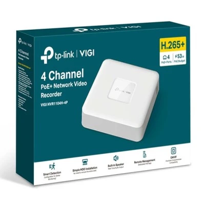Καταγραφικό TP-LINK NVR VIGI NVR1104H-4P με ανάλυση 8MP με 4 κανάλια PoE+, Ver. 1.0