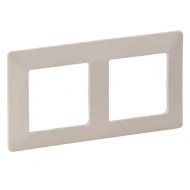 Πλαίσιο 2 θέσεων ιβουάρ (ivory) οριζόντιας και κάθετης τοποθέτησης για διακόπτες Legrand Valena Life