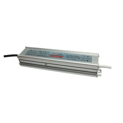Τροφοδοτικό - led driver αλουμινίου 100W 230VAC σε 12V DC 8.3A για ταινίες & λάμπες LED στεγανό IP67