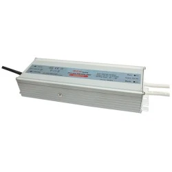 Τροφοδοτικό - led driver αλουμινίου 200W 230VAC σε 12VDC 16.7A για ταινίες & λάμπες LED στεγανό IP67
