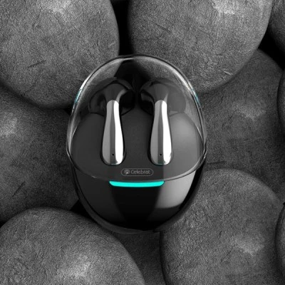 Εarphones με θήκη φόρτισης CELEBRAT W51 True Wireless, Φ13mm σε μαύρο χρώμα σύνδεση με smartphone μέσω BΤ Εarphones με θήκη φόρτισης CELEBRAT W51 True Wireless, Φ13mm σε μαύρο χρώμα σύνδεση με smartphone μέσω BΤ
