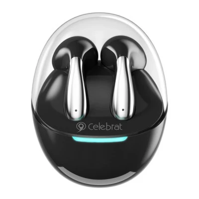 Εarphones με θήκη φόρτισης CELEBRAT W51 True Wireless, Φ13mm σε μαύρο χρώμα σύνδεση με smartphone μέσω BΤ Εarphones με θήκη φόρτισης CELEBRAT W51 True Wireless, Φ13mm σε μαύρο χρώμα σύνδεση με smartphone μέσω BΤ