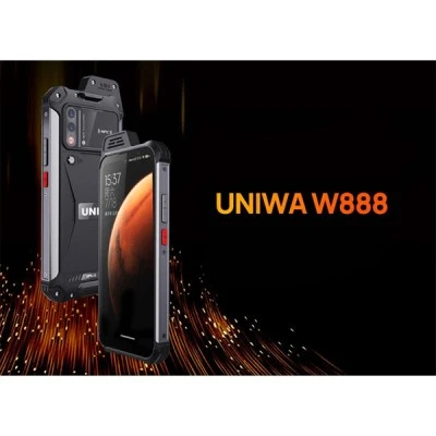 Smartphone UNIWA W888 6.3"  4/64GB, ηχείο 2W Atex Zone 2, αδιάβροχο & στιβαρό IP68, μαύρο
