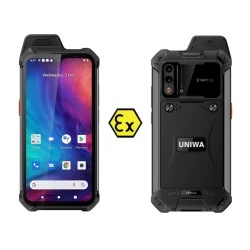 Smartphone UNIWA W888 6.3"  4/64GB, ηχείο 2W Atex Zone 2, αδιάβροχο & στιβαρό IP68, μαύρο