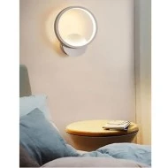 LED φωτιστικό απλίκα λευκή στρογγυλή 18W 3 σε 1 φωτισμό με εναλλαγή απόχρωσης 1800lm