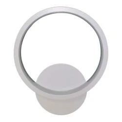 LED φωτιστικό απλίκα λευκή στρογγυλή 18W 3 σε 1 φωτισμό με εναλλαγή απόχρωσης 1800lm