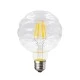Λάμπα led filament σφαιρική ντιμαριζόμενη ανάγλυφη Ε27 6W 230V 2700k θερμό λευκό φως 690Lm
