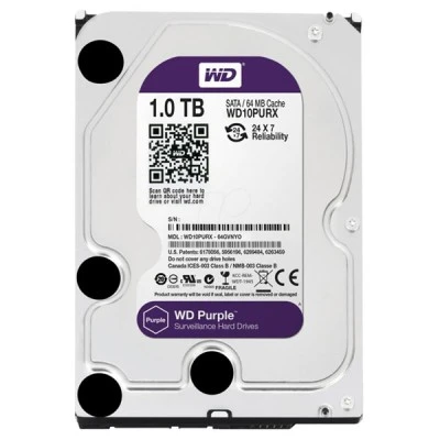 Σκληρός δίσκος SATA 1ΤB WD-HDD-1TB ειδικός για CCTV 24ωρης συνεχούς λειτουργίας
