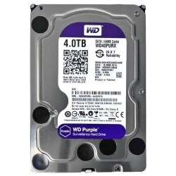 Σκληρός δίσκος SATA 4ΤB WD-HDD-4TB WD40PURX ειδικός για CCTV 24ωρης συνεχούς λειτουργίας