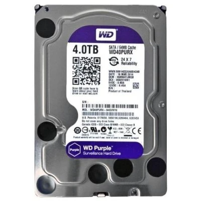 Σκληρός δίσκος SATA 4ΤB WD-HDD-4TB WD40PURX ειδικός για CCTV 24ωρης συνεχούς λειτουργίας