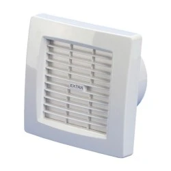 Εξαεριστήρας μπάνιου EUROPLAST X120 λευκός Φ120 20W 150m3/h 230V επίτοιχης τοποθέτησης