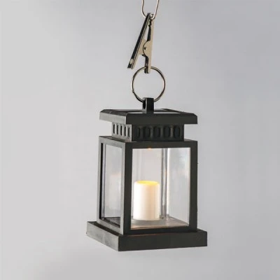 Ηλιακό φανάρι 1W LED θερμό φως μαύρο πλαστικό Φ8.8x12.7cm με διακόπτη On–Off IP44 Ηλιακό φανάρι 1W LED θερμό φως μαύρο πλαστικό Φ8.8x12.7cm με διακόπτη On–Off IP44