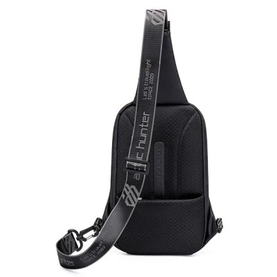 Τσάντα Crossbody ARCTIC HUNTER XB00126 αδιάβροχη μαύρη με πληθώρα θηκών για μικροαντικείμενα
