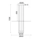 Φωτιστικό οροφής ELIA LED 18W θερμό φως 3000k 1260lm μαύρο μεταλλικό D60xh104cm IP20