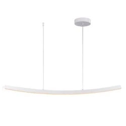 Κρεμαστό φωτιστικό LED NAAVA 20W θερμό φως 3000k 1400lm λευκό αλουμίνιο IP20 102x15x110cm