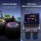 Φορητό ηχείο USAMS 10W Bluetooth με μπαταρία 1200mAh LED φωτισμό σε μαύρο χρώμα